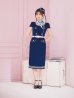 画像8: 【即日発送！】【ハロウィン】CA タイトミディアムワンピース 【コスプレ5点セット】 【S-Lサイズ/1カラー】[YMT]