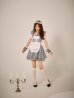 画像13: 【即日発送！】【ハロウィン】ギンガムチェックメイドワンピース 【コスプレ5点セット】[OF01]
