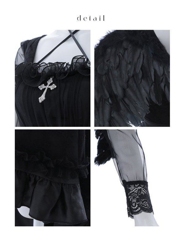 画像25: 【即日発送！】【ハロウィン】ショートインロングデビルワンピース 【コスプレ4点セット】[OF04-H]