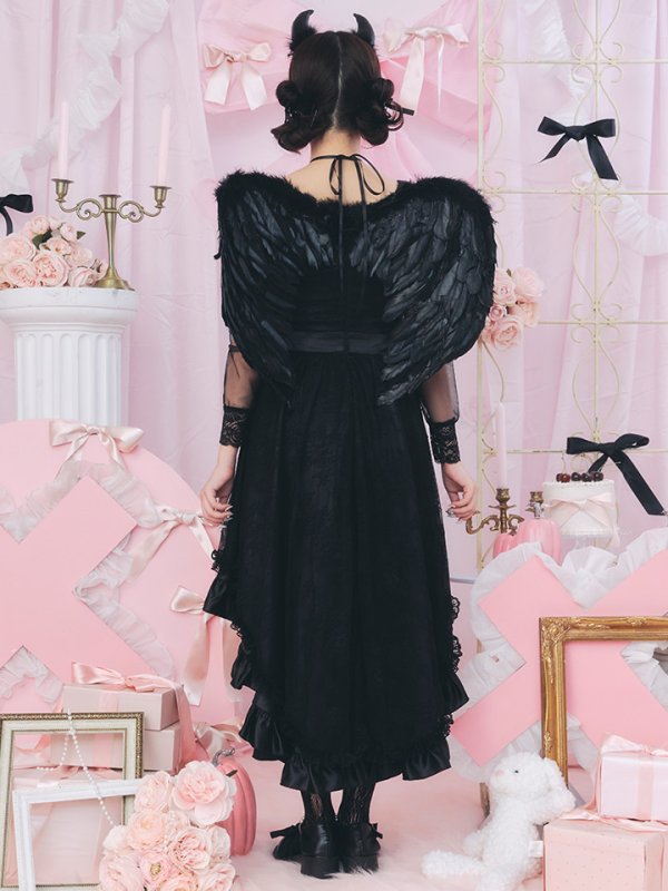 画像13: 【即日発送！】【ハロウィン】ショートインロングデビルワンピース 【コスプレ4点セット】[OF04-H]