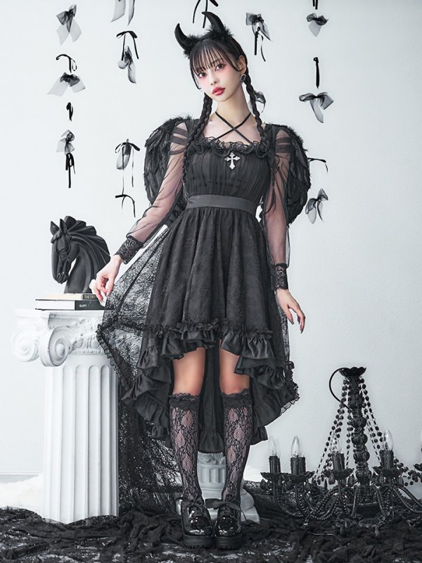 画像17: 【即日発送！】【ハロウィン】ショートインロングデビルワンピース 【コスプレ4点セット】[OF04-H]