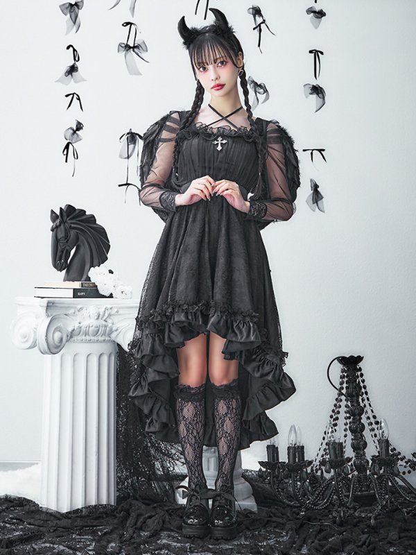 画像20: 【即日発送！】【ハロウィン】ショートインロングデビルワンピース 【コスプレ4点セット】[OF04-H]