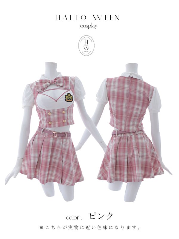 画像31: 【即日発送！】【ハロウィン】アイドルスクールガールセットアップ 【コスプレ5点セット】[OF04]