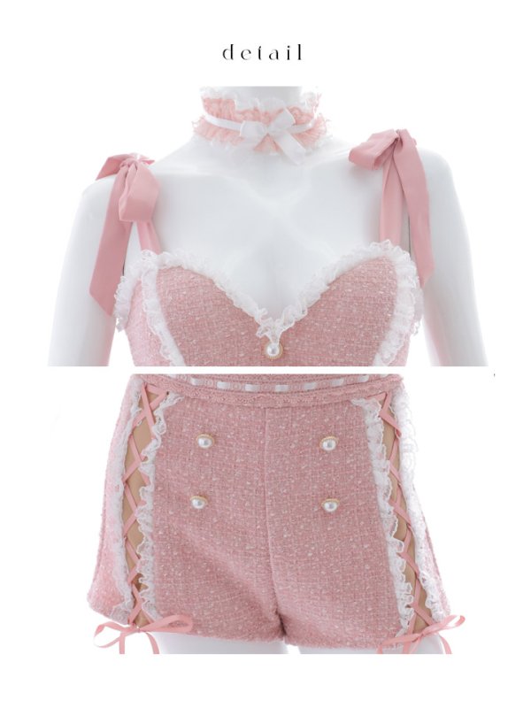 画像21: 【SALE!!】【即日発送！】【ハロウィン】 ツイードリボンセットアップ 【コスプレ7点セット】【XS-Mサイズ/1カラー】[HC03]