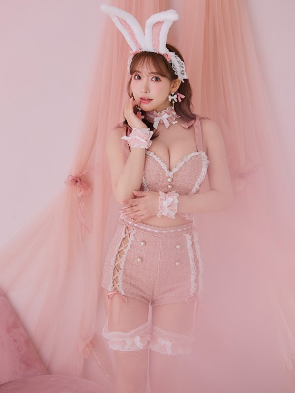 画像12: 【SALE!!】【即日発送！】【ハロウィン】 ツイードリボンセットアップ 【コスプレ7点セット】【XS-Mサイズ/1カラー】[HC03]