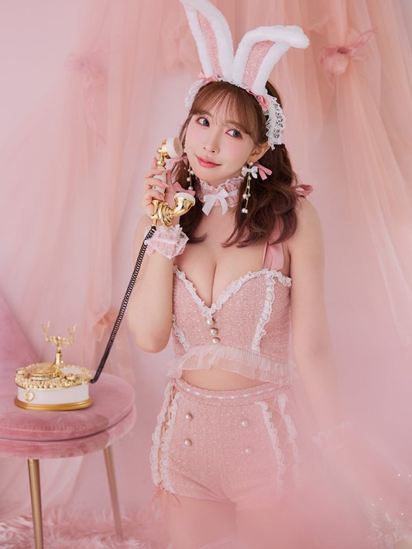 画像6: 【SALE!!】【即日発送！】【ハロウィン】 ツイードリボンセットアップ 【コスプレ7点セット】【XS-Mサイズ/1カラー】[HC03]