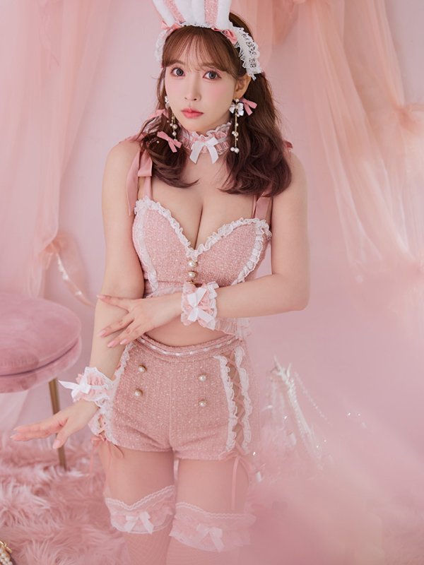 画像9: 【SALE!!】【即日発送！】【ハロウィン】 ツイードリボンセットアップ 【コスプレ7点セット】【XS-Mサイズ/1カラー】[HC03]