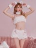 画像12: 【即日発送！】【ハロウィン】 もこもこキャットリボンセットアップ 【コスプレ6点セット】 【Fサイズ/3カラー】[YMT]