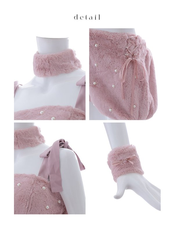 画像43: 【即日発送】【ハロウィン】 もこもこキャットリボンセットアップ 【コスプレ6点セット】 【Fサイズ/3カラー】[HC03]