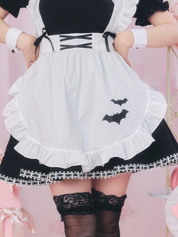 画像10: 【即日発送！】【ハロウィン】クラシックメイドワンピース 【コスプレ5点セット】[OF01]