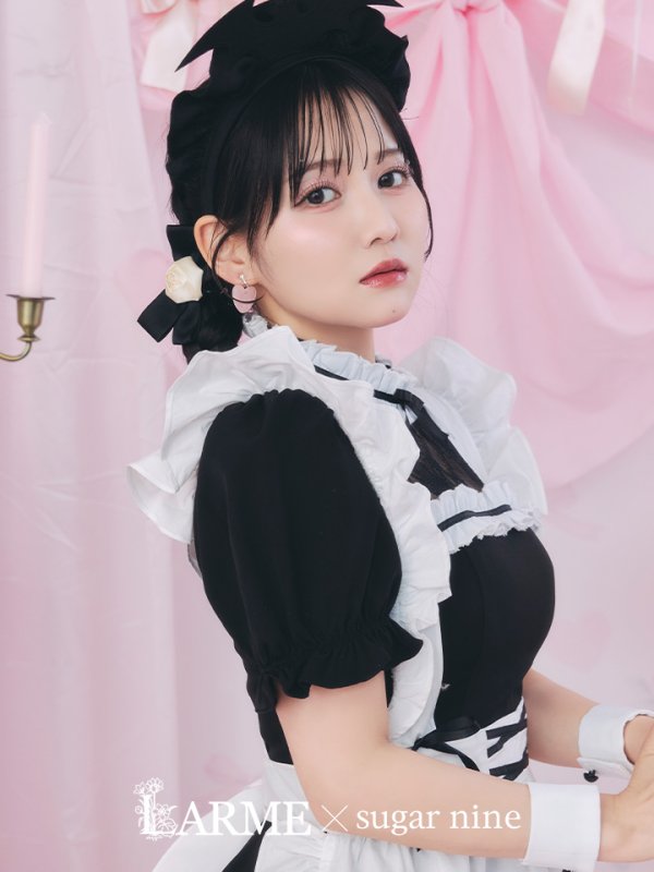 画像3: 【即日発送！】【ハロウィン】クラシックメイドワンピース 【コスプレ5点セット】[OF01]