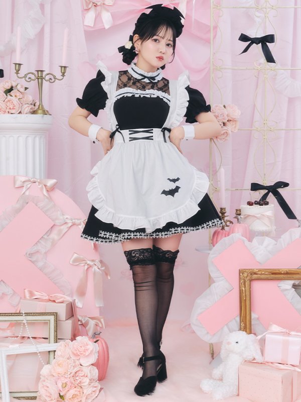 画像5: 【即日発送！】【ハロウィン】クラシックメイドワンピース 【コスプレ5点セット】[OF01]