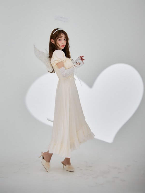 画像26: 【SALE!!】【即日発送！】【ハロウィン】 天使プリーツスカートワンピ 【コスプレ5点セット】 【S-XLサイズ/１カラー】[HC03-H]