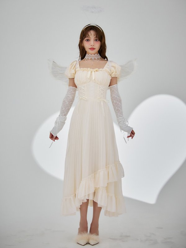 画像20: 【SALE!!】【即日発送！】【ハロウィン】 天使プリーツスカートワンピ 【コスプレ5点セット】 【S-XLサイズ/１カラー】[HC03-H]