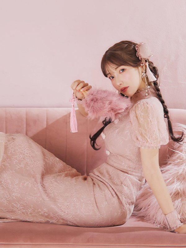 画像16: 【SALE!!】【ハロウィン】チャイナレースタイトワンピース 【コスプレ3点セット】 【S-Lサイズ/2カラー】(SE01YN)[OF01]