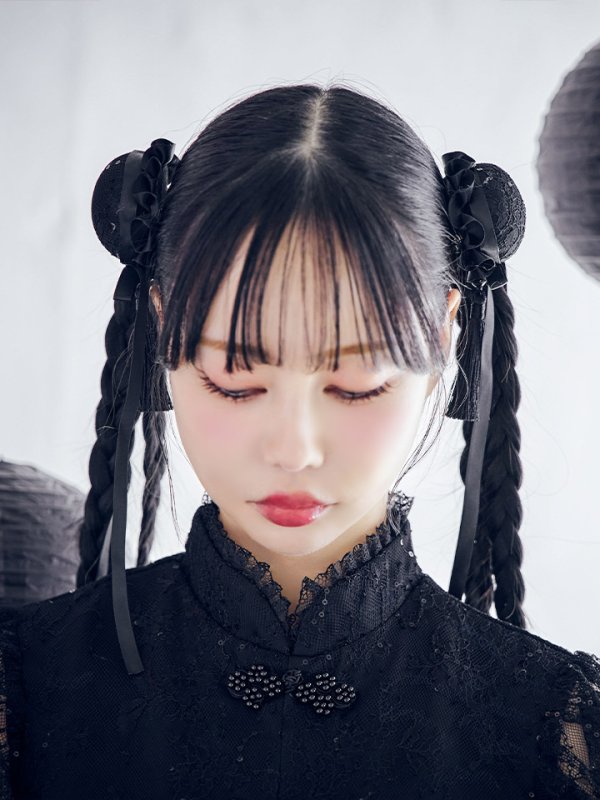 画像7: 【SALE!!】【ハロウィン】チャイナレースタイトワンピース 【コスプレ3点セット】 【S-Lサイズ/2カラー】(SE01YN)[OF01]