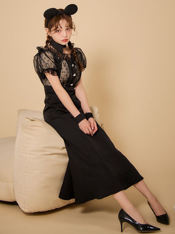 画像3: 【SALE!!】【即日発送！】【ハロウィン】マウスシアーマーメイドワンピース 【コスプレ4点セット】 【S-Lサイズ/1カラー】[HC03]