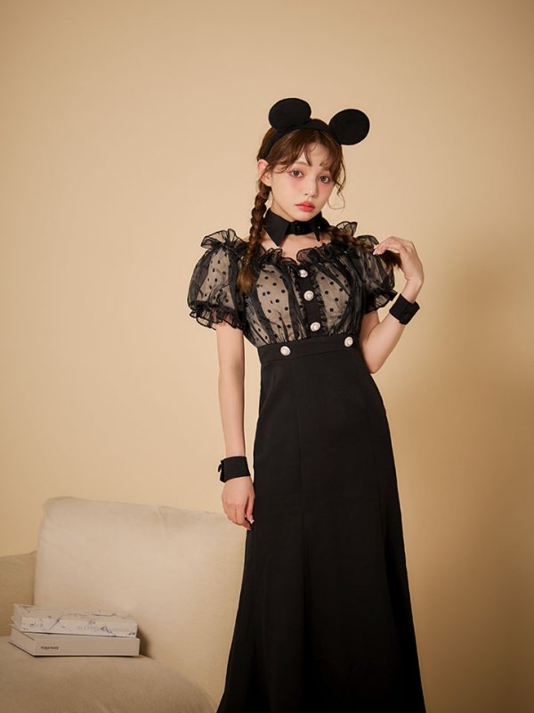 画像7: 【SALE!!】【即日発送！】【ハロウィン】マウスシアーマーメイドワンピース 【コスプレ4点セット】 【S-Lサイズ/1カラー】[HC03]