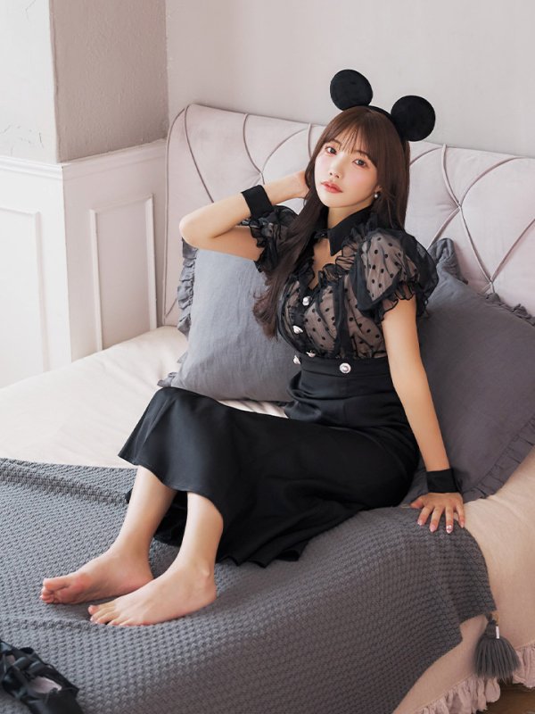 画像10: 【SALE!!】【即日発送！】【ハロウィン】マウスシアーマーメイドワンピース 【コスプレ4点セット】 【S-Lサイズ/1カラー】[HC03]