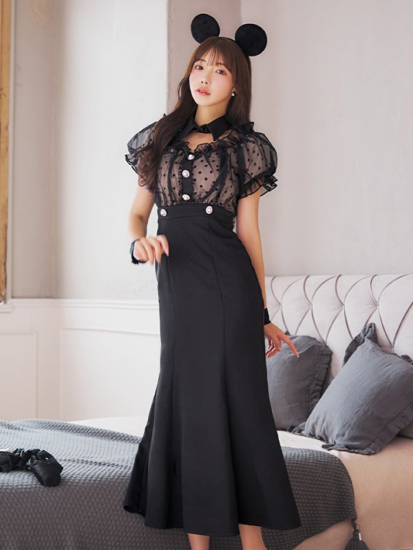 画像13: 【SALE!!】【即日発送！】【ハロウィン】マウスシアーマーメイドワンピース 【コスプレ4点セット】 【S-Lサイズ/1カラー】[HC03]