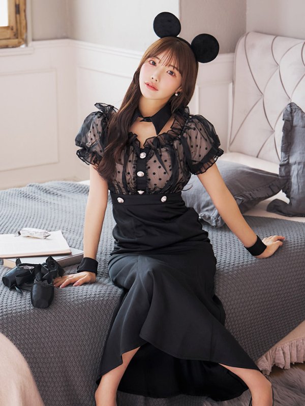 画像5: 【SALE!!】【即日発送！】【ハロウィン】マウスシアーマーメイドワンピース 【コスプレ4点セット】 【S-Lサイズ/1カラー】[HC03]