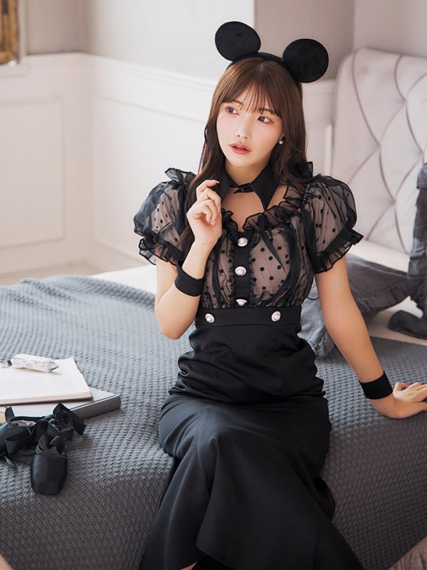 画像7: 【SALE!!】【即日発送！】【ハロウィン】マウスシアーマーメイドワンピース 【コスプレ4点セット】 【S-Lサイズ/1カラー】[HC03]