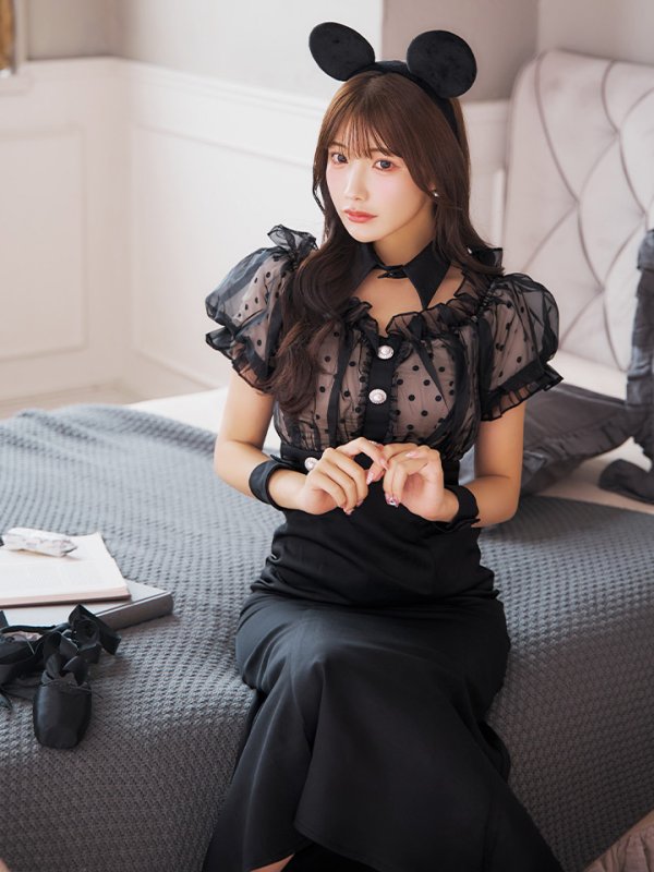 画像8: 【SALE!!】【即日発送！】【ハロウィン】マウスシアーマーメイドワンピース 【コスプレ4点セット】 【S-Lサイズ/1カラー】[HC03]