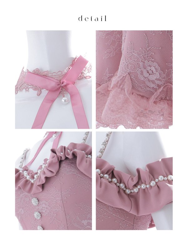 画像17: 【SALE!!】【即日発送！】【ハロウィン】 バニーショートインロングワンピース 【コスプレ5点セット】【XS-XLサイズ/2カラー】[OF04]