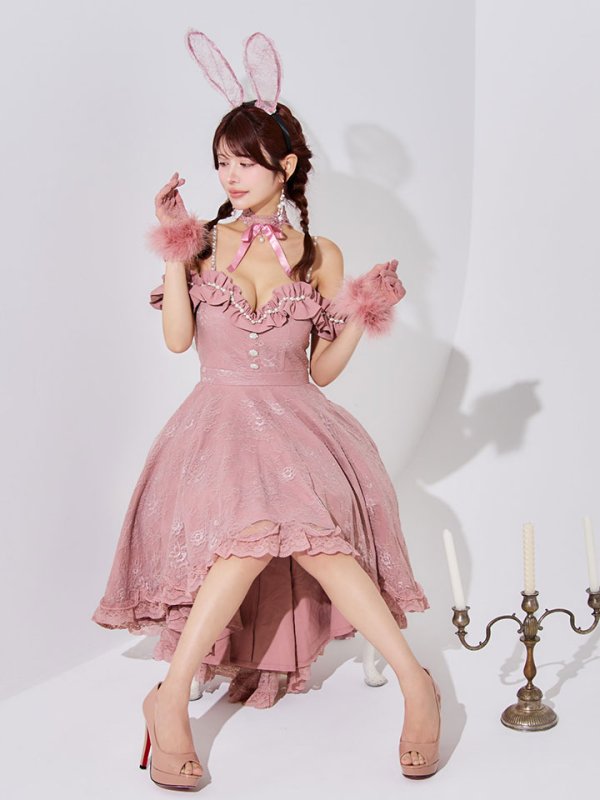 画像19: 【SALE!!】【即日発送！】【ハロウィン】 バニーショートインロングワンピース 【コスプレ5点セット】【XS-XLサイズ/2カラー】[HC03]