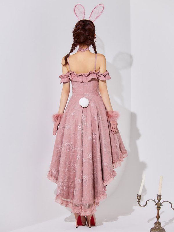 画像26: 【SALE!!】【即日発送！】【ハロウィン】 バニーショートインロングワンピース 【コスプレ5点セット】【XS-XLサイズ/2カラー】[HC03]