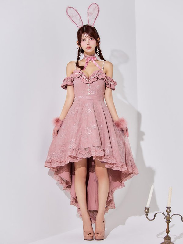 画像10: 【SALE!!】【即日発送！】【ハロウィン】 バニーショートインロングワンピース 【コスプレ5点セット】【XS-XLサイズ/2カラー】[HC03]