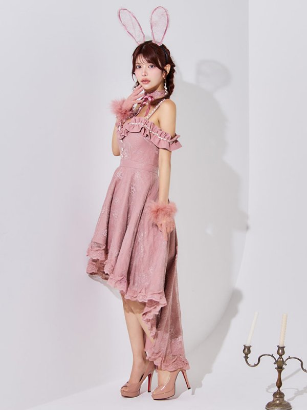 画像14: 【SALE!!】【即日発送！】【ハロウィン】 バニーショートインロングワンピース 【コスプレ5点セット】【XS-XLサイズ/2カラー】[HC03]