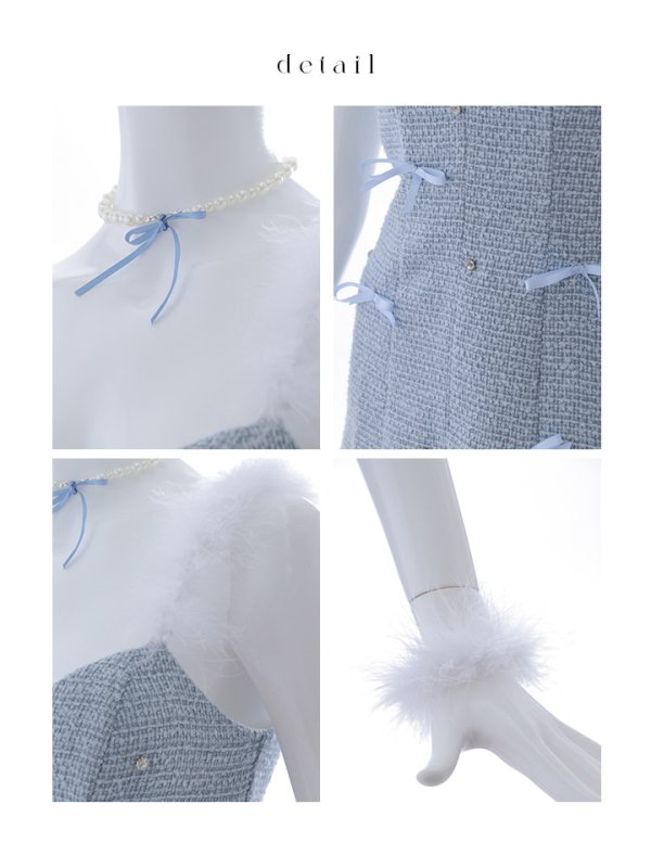 画像18: 【SALE!!】【即日発送！】【ハロウィン】猫リボンツイードワンピース 【コスプレ5点セット】 【XS-XLサイズ/2カラー】[OF01]