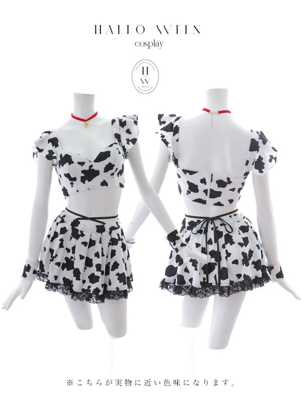 画像34: 【SALE!!】【即日発送！】【ハロウィン】カウスカートセットアップ 【コスプレ6点セット】【XS-Lサイズ/1カラー】[OF01]