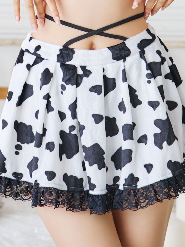 画像33: 【SALE!!】【即日発送！】【ハロウィン】カウスカートセットアップ 【コスプレ6点セット】【XS-Lサイズ/1カラー】[OF01]