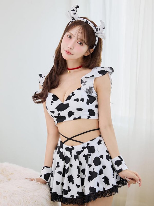 画像12: 【SALE!!】【即日発送！】【ハロウィン】カウスカートセットアップ 【コスプレ6点セット】【XS-Lサイズ/1カラー】[OF01]