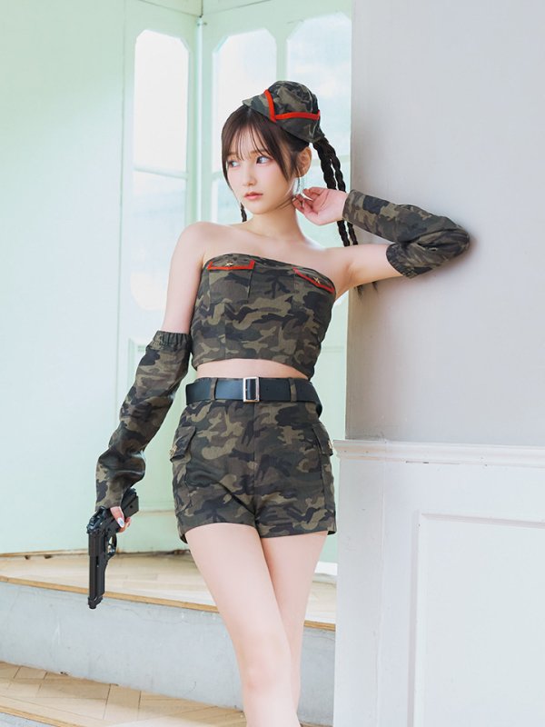 画像12: 【SALE!!】【ハロウィン】アーミーガールセットアップ 【コスプレ6点セット】 【XS-Lサイズ/1カラー】[HC03]