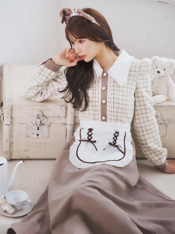 画像12: 【SALE!!】【即日発送！】【ハロウィン】ベアメイドワンピース 【コスプレ4点セット】 【S-XLサイズ/1カラー】[HC03]