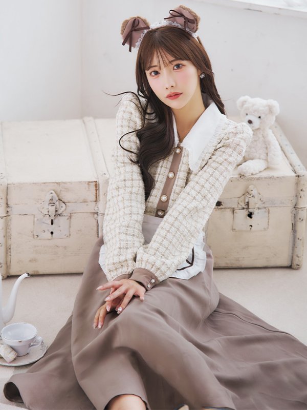 画像9: 【SALE!!】【即日発送！】【ハロウィン】ベアメイドワンピース 【コスプレ4点セット】 【S-XLサイズ/1カラー】[HC03]