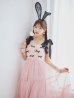 画像10: 【即日発送！】【ハロウィン】バニーリボンチュールワンピース 【コスプレ4点セット】 【S-Lサイズ/1カラー】[YMT]
