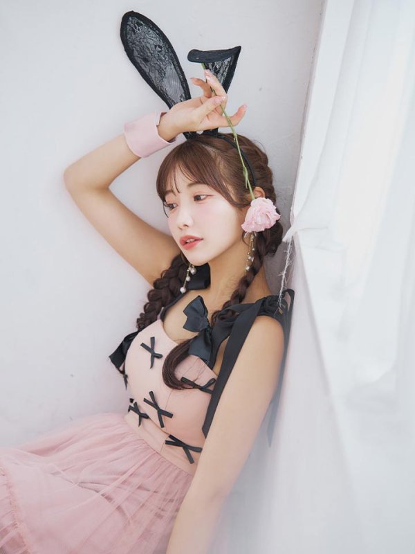 画像14: 【SALE!!】【即日発送！】【ハロウィン】バニーリボンチュールワンピース 【コスプレ4点セット】 【S-Lサイズ/1カラー】[OF01]