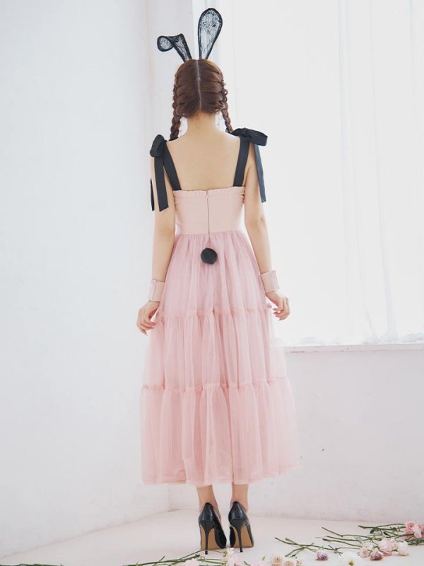 画像19: 【SALE!!】【即日発送！】【ハロウィン】バニーリボンチュールワンピース 【コスプレ4点セット】 【S-Lサイズ/1カラー】[OF01]