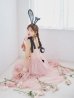 画像2: 【即日発送！】【ハロウィン】バニーリボンチュールワンピース 【コスプレ4点セット】 【S-Lサイズ/1カラー】[YMT] (2)