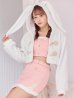 画像1: 【ノベルティ対象】【即日発送！】【ハロウィン】ホワイトパピーセットアップ 【コスプレ6点セット】[OF01] (1)