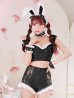 画像1: 【即日発送！】【ハロウィン】 総レースバニーフリルセットアップ【コスプレ7点セット】【XS-Lサイズ/3カラー】[YMT] (1)