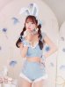画像4: 【即日発送！】【ハロウィン】 総レースバニーフリルセットアップ【コスプレ7点セット】【XS-Lサイズ/3カラー】[YMT]