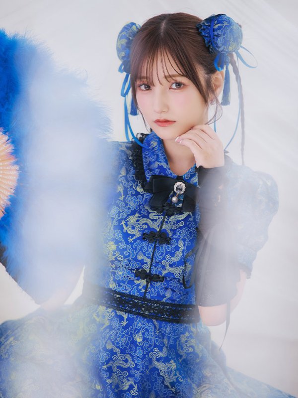 画像11: 【即日発送！】【ハロウィン】アームウォーマー付きフレアスカートチャイナ 【コスプレ5点セット】 【S-XLサイズ/２カラー】(SE01YN)[OF04]