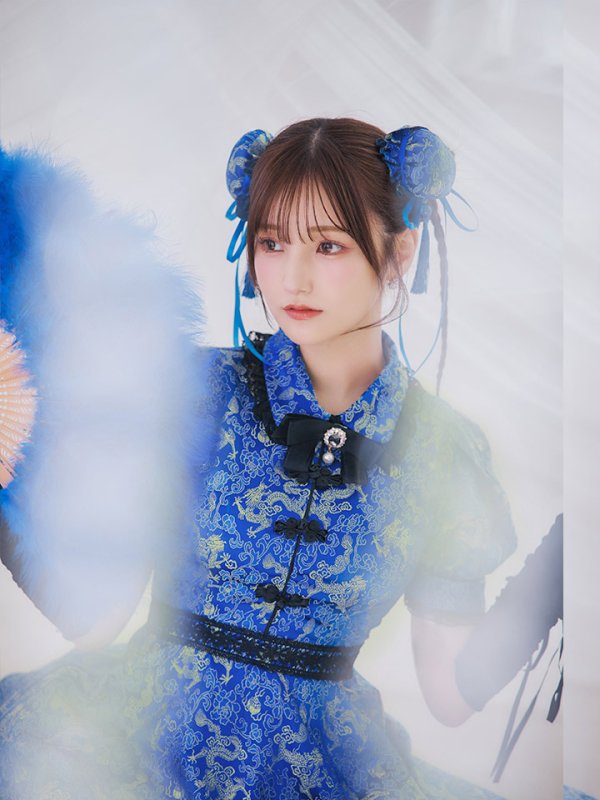 画像12: 【即日発送！】【ハロウィン】アームウォーマー付きフレアスカートチャイナ 【コスプレ5点セット】 【S-XLサイズ/２カラー】(SE01YN)[OF04]