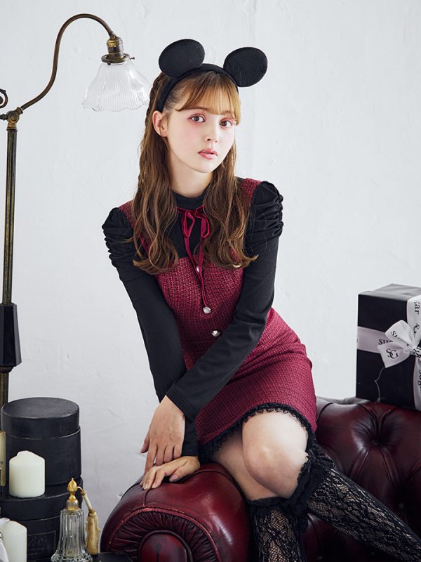 画像8: 【SALE!!】【即日発送！】【ハロウィン】マウスミニワンピ 【コスプレ3点セット】【S-XLサイズ/1カラー】[OF01]