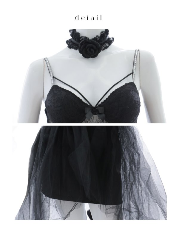 画像16: 【SALE!!】【即日発送！】【ハロウィン】チュールキャミワンピース 【コスプレ4点セット】【XS-Mサイズ/1カラー】[HC03]